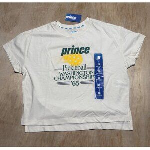 Prince Pickleball Washington Championship 65 Cropped T-Shirt Size XS Oversized